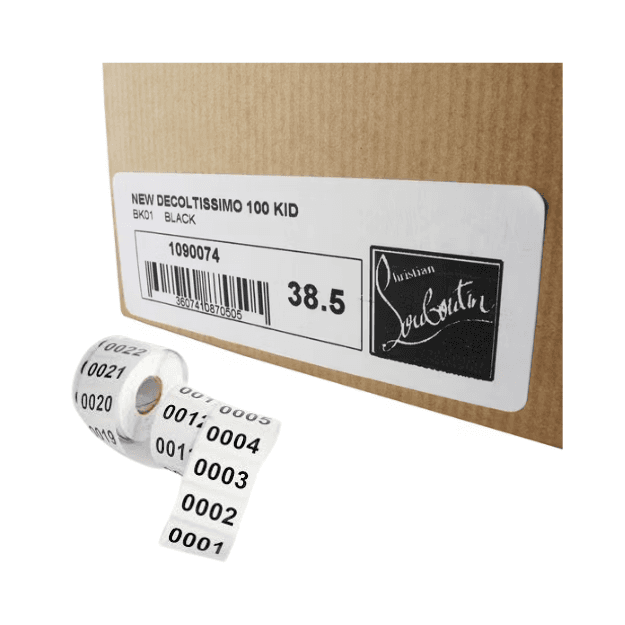 Caja 10 Rollos 2500 Etiquetas 57*19 mm DT - Image 4