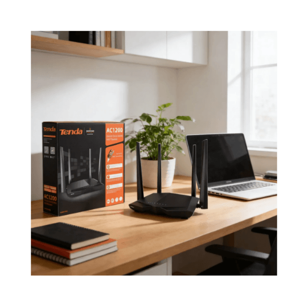 ROUTER Wi-Fi AC6 BeamForming Dual Band TENDA AC1200 4 Antenas 5dBi - imagen 5 de 5