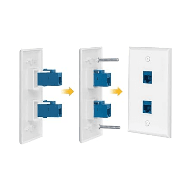 Coupler Cat5e Azul - QNet - imagen 3 de 3