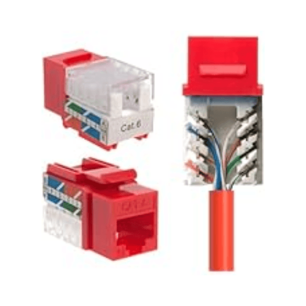 Coupler Cat5e rojo - LINKBASIC - imagen 2 de 3