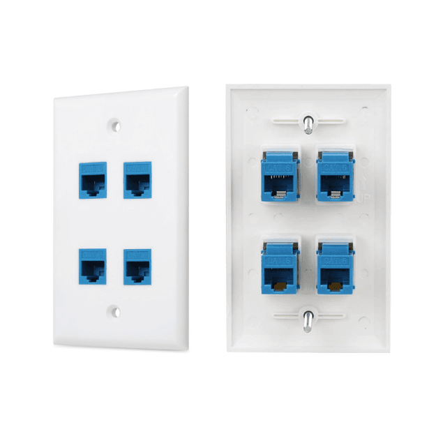 FacePlate blanco 04 puntos - QNet - imagen 2 de 2