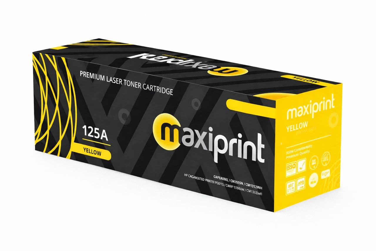 Toner Maxiprint Compatible con HP CB542A CE322A CF212A Canon CRG116 CRG131 amarillo - imagen 1 de 5