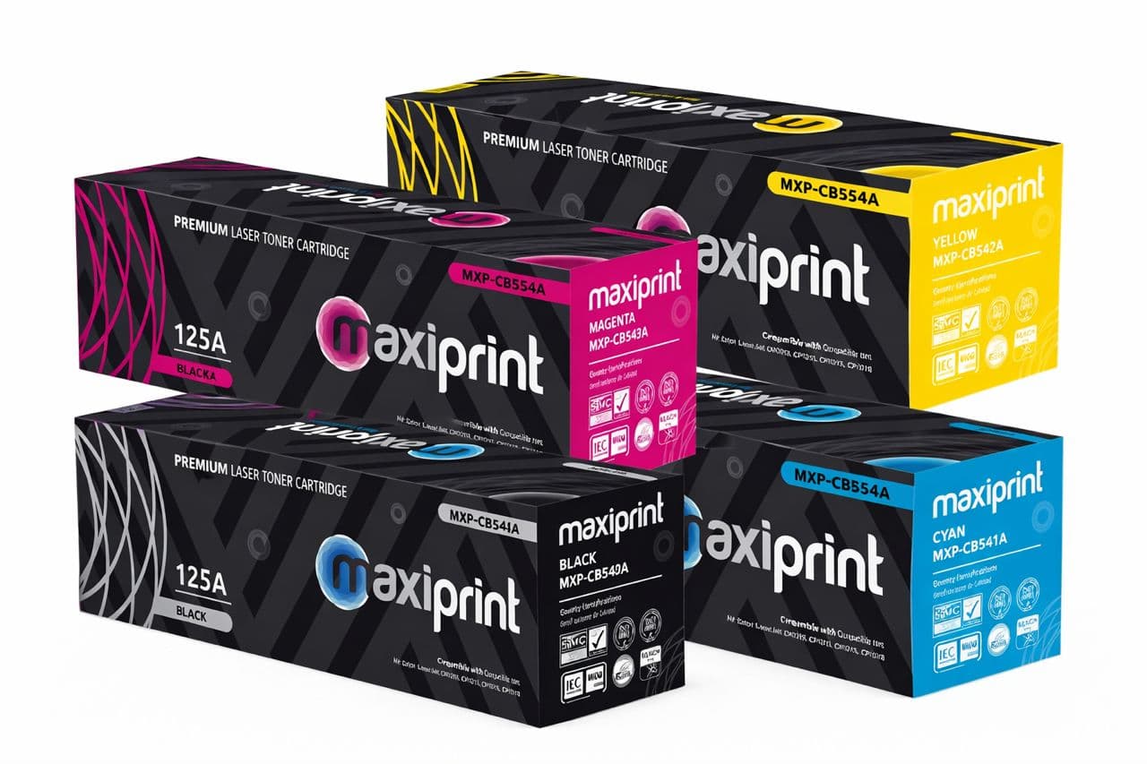KIT compatible con la serie de Toner Maxiprint CB54xA CE32xA CF21xA Canon CRG116 CRG131 - imagen 1 de 5
