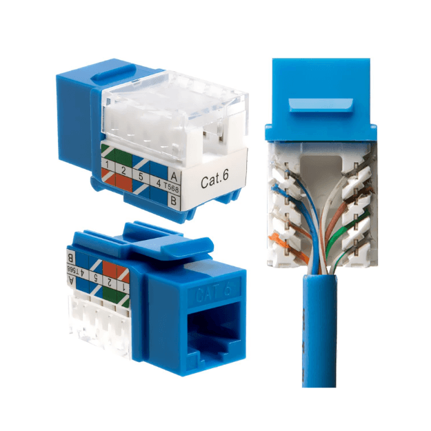 Coupler Cat6 Azul - QNet - imagen 2 de 3