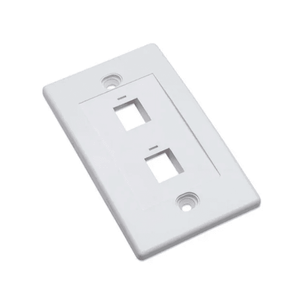 FacePlate blanco 02 puntos - QNet - imagen 1 de 2