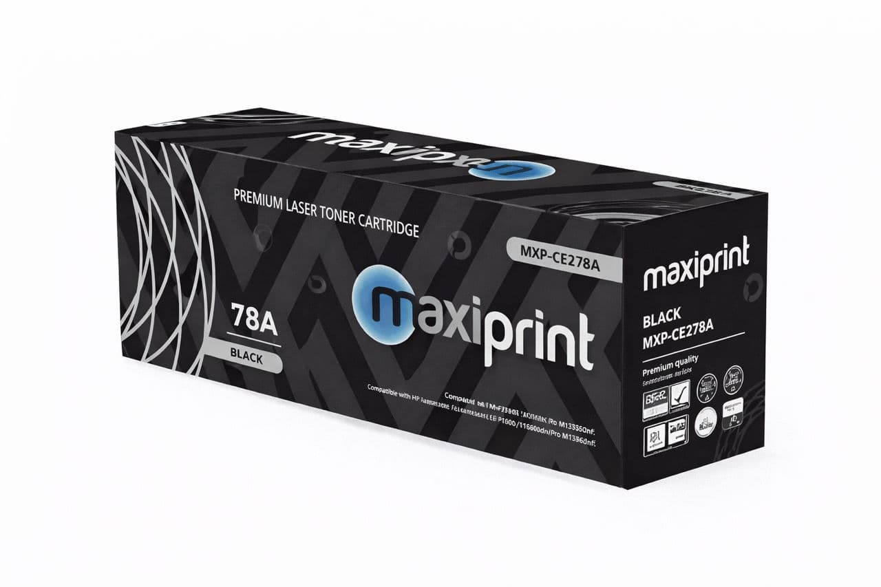 Toner Maxiprint Compatible con HP CE278A Canon CRG126 CRG128 negro - imagen 1 de 3