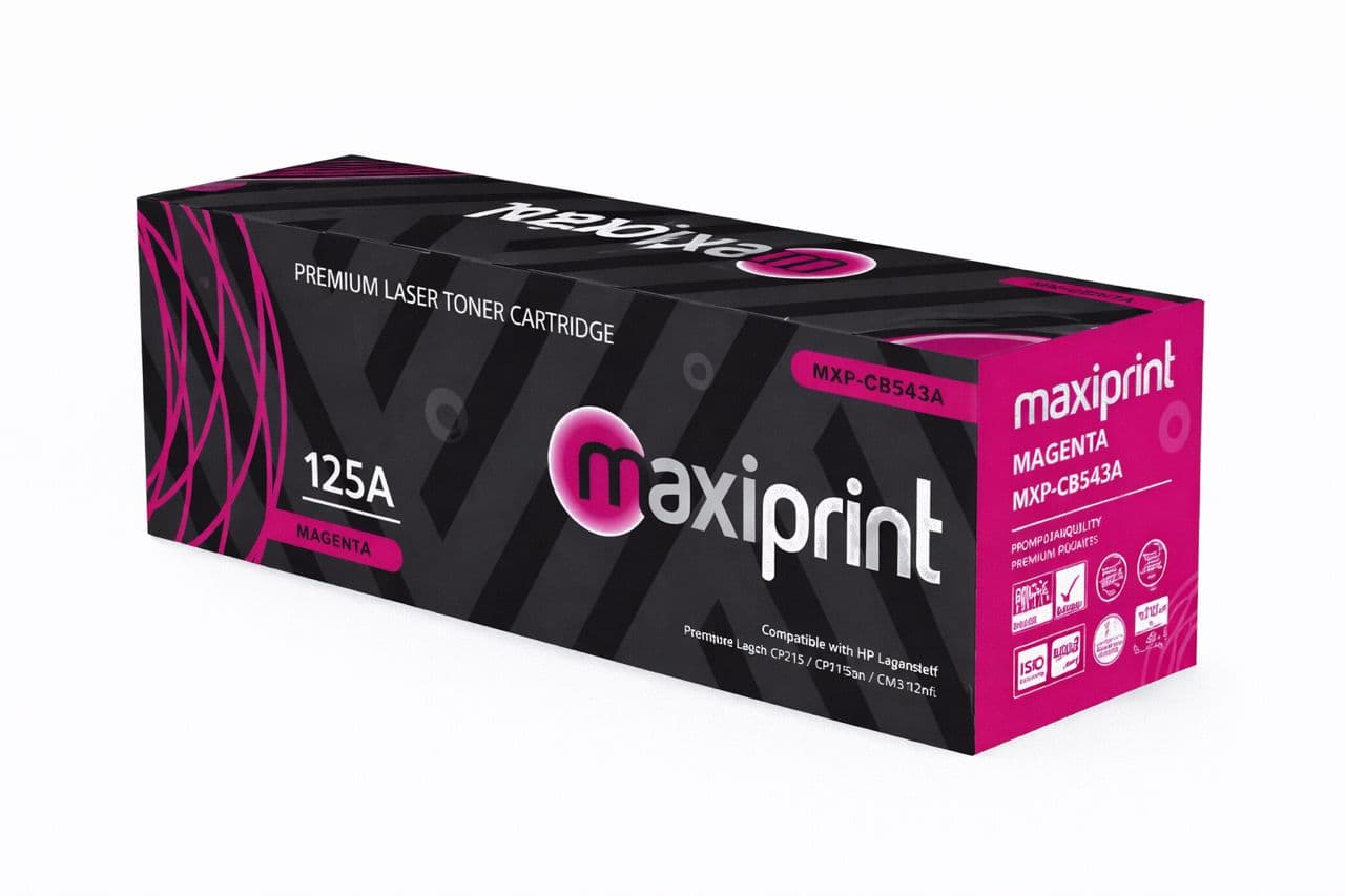 Toner Maxiprint Compatible con HP CB543A CE323A CF213A Canon CRG116 CRG131 rojo - imagen 1 de 5