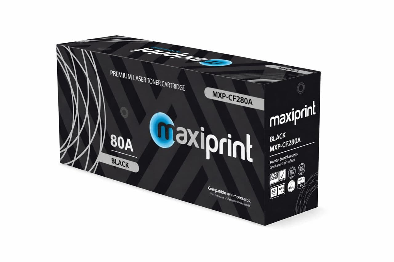Toner Maxiprint Compatible con CE505A CF280A CRG119 CRG120 negro - imagen 1 de 3