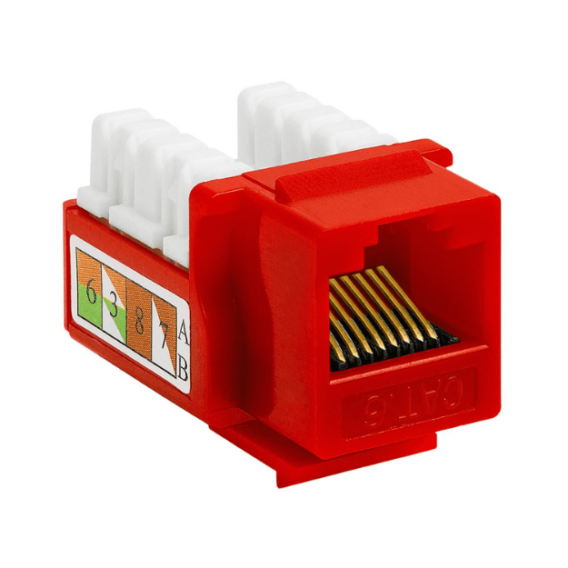 Coupler Cat6 rojo - QNet - imagen 1 de 3