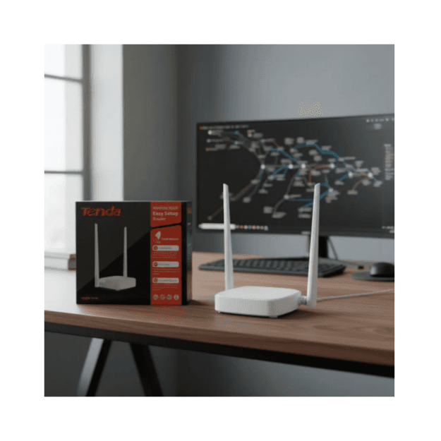 Modem Router Wi-Fi N ADSL2+ TENDA 300 MBPS D301-v4 (USADO) - Image 3