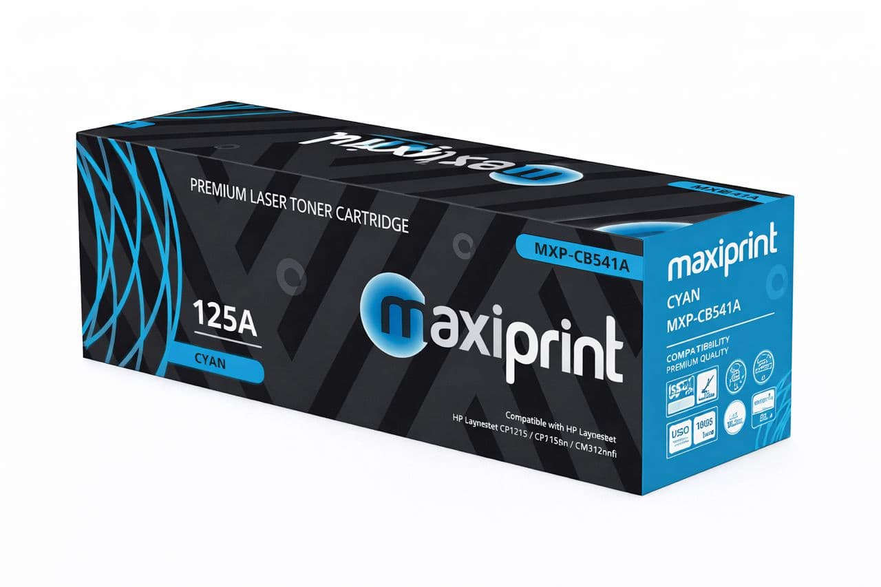 Toner Maxiprint Compatible con HP CB541A CE321A CF211A Canon CRG116 CRG131 azul - imagen 1 de 5