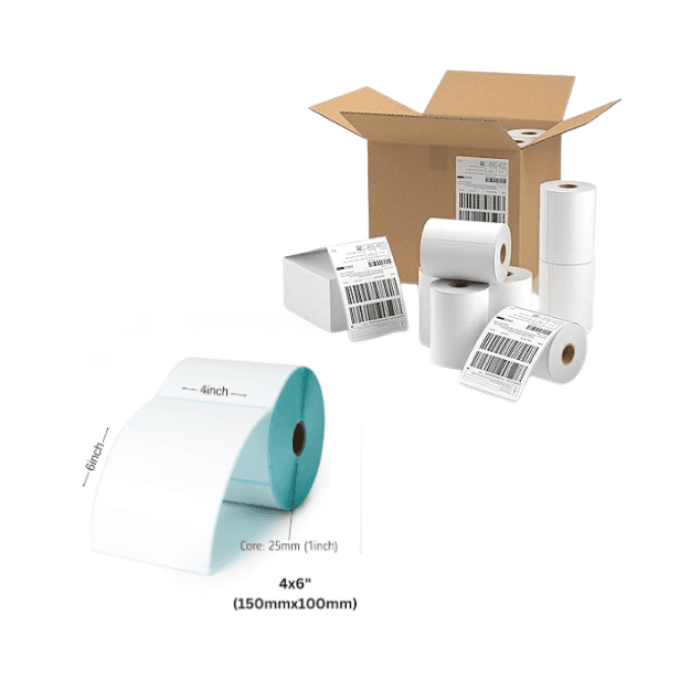 Caja 06 Rollos 500 Etiquetas 4*6" (100*150 mm) DT - imagen 1 de 4