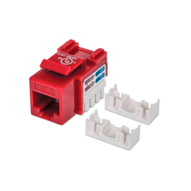 Coupler Cat6 rojo - QNet - imagen 2 de 3