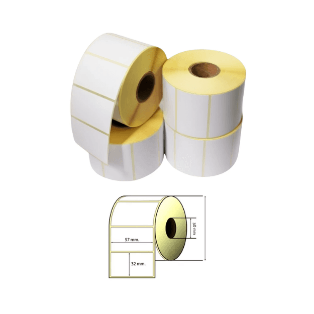 Rollo 1500 Etiquetas 57*32 mm DT - imagen 1 de 4